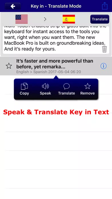 Tangkapan layar SpeakText for eBook Lite