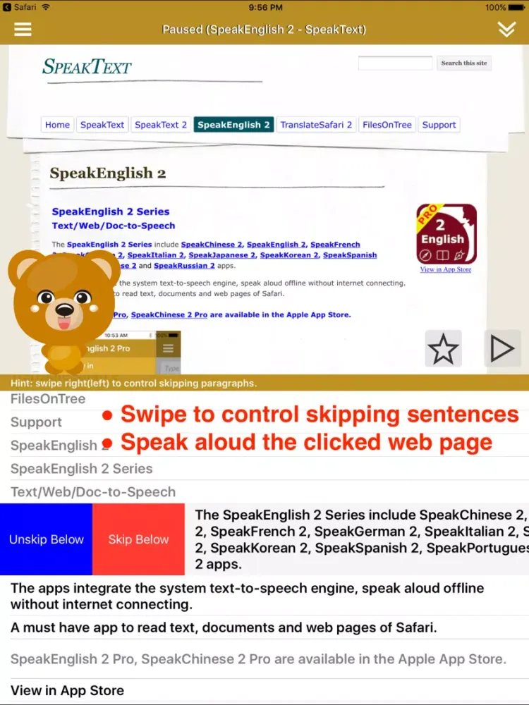 SpeakEnglish 2 (41 English TTS Voices) iPad  স্ক্রিনশট