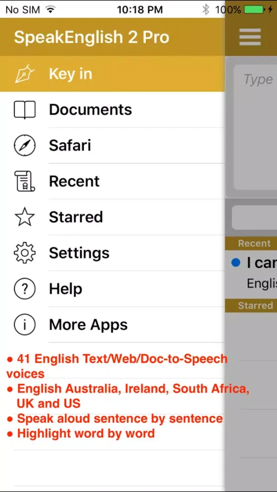 SpeakEnglish 2 (41 English TTS Voices) স্ক্রিনশট