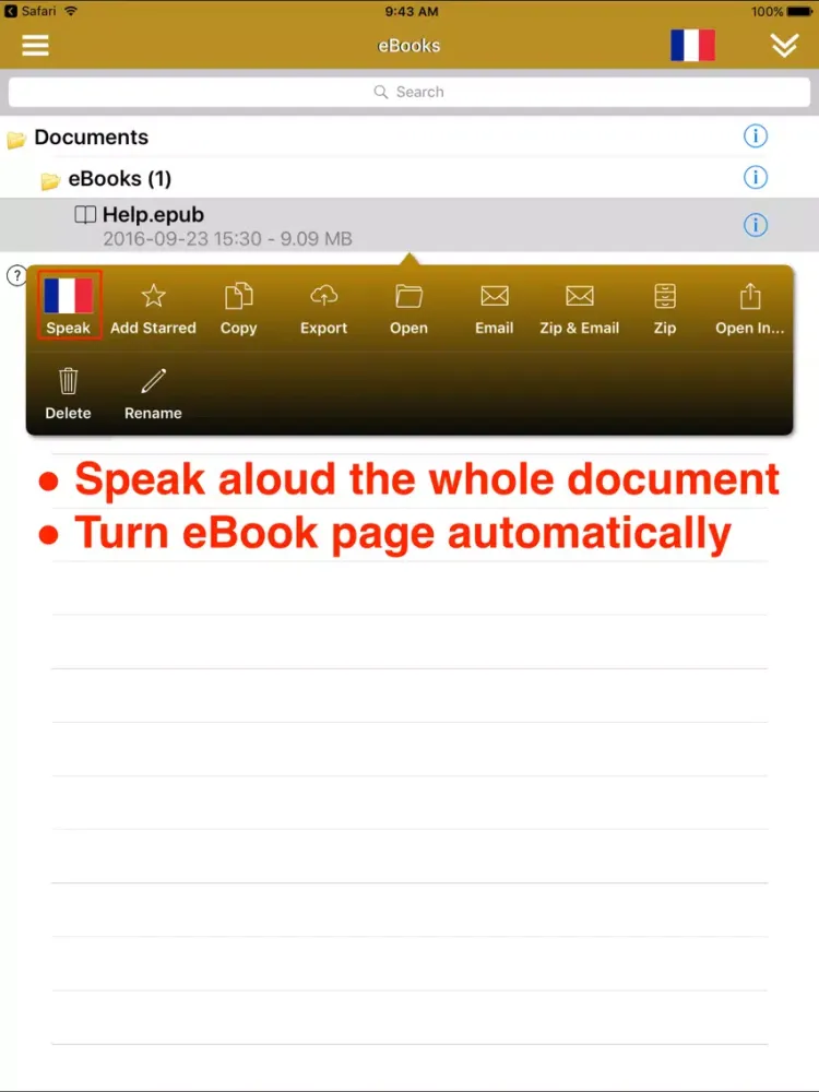 SpeakFrench 2 (14 French Text-to-Speech) iPad  Screenshots