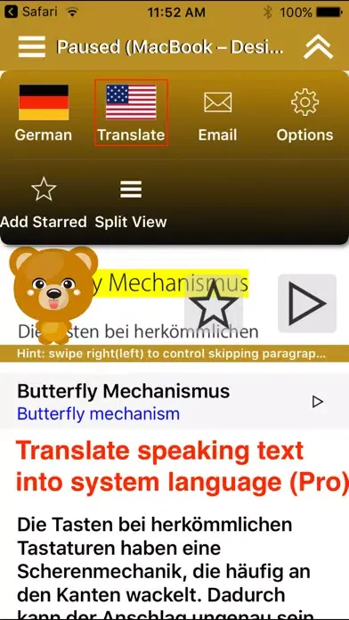 SpeakGerman 2 FREE (8 German Text-to-Speech) Screenshots