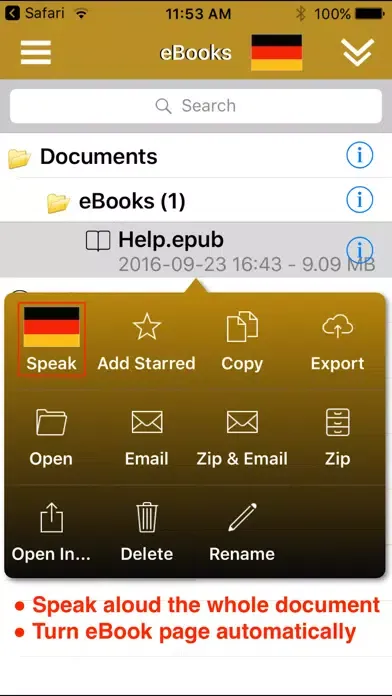 SpeakGerman 2 FREE (8 German Text-to-Speech) Screenshots