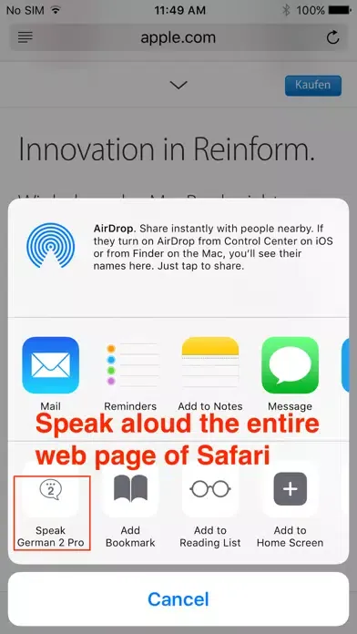 SpeakGerman 2 FREE (8 German Text-to-Speech) Screenshots