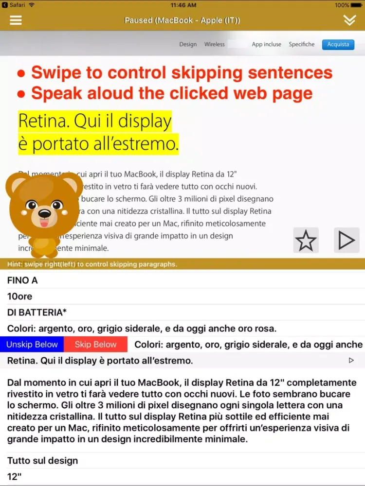 ภาพหน้าจอของ SpeakItalian 2 Pro (6 Italian Text-to-Speech) iPad 