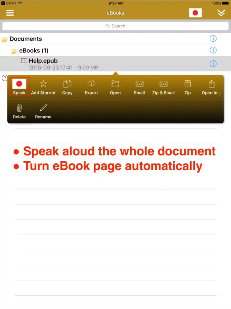 ภาพหน้าจอของ SpeakJapanese 2 (6 Japanese Text-to-Speech) iPad 