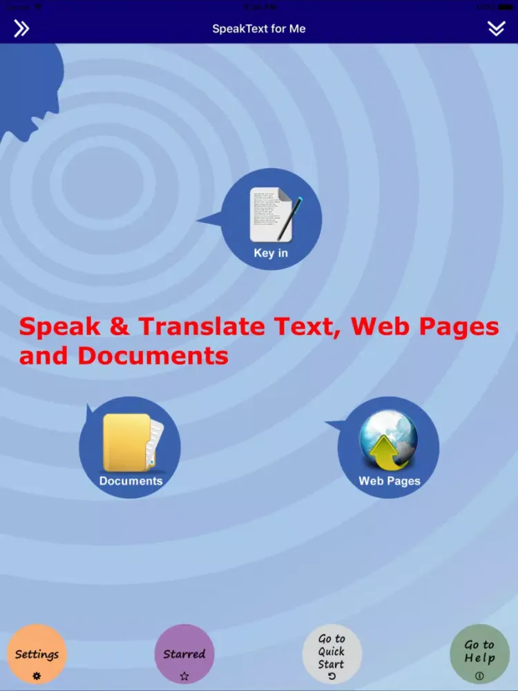 Screenshot di SpeakText for Office iPad 