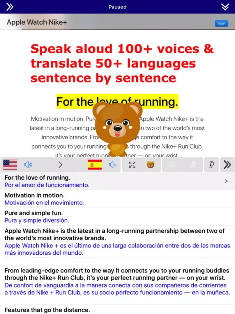 Screenshot di SpeakText for Office iPad 