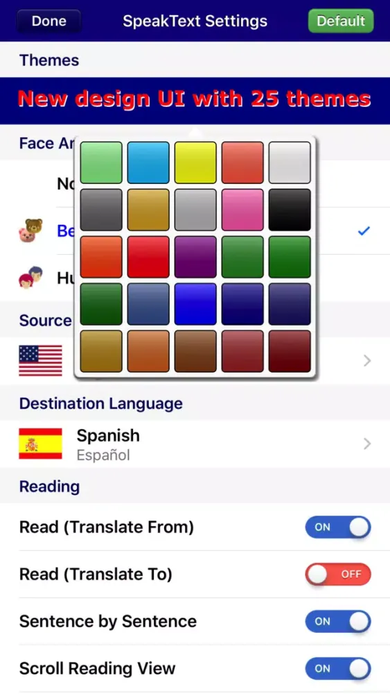 Screenshot di SpeakText for Office