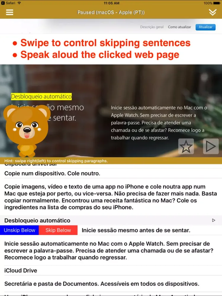 SpeakPortuguese 2 (10 Portuguese TTS) iPad  سکرین شاٹس