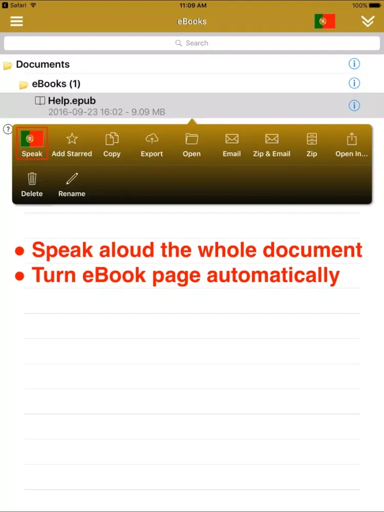 SpeakPortuguese 2 (10 Portuguese TTS) iPad  سکرین شاٹس
