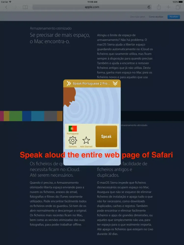 SpeakPortuguese 2 (10 Portuguese TTS) iPad  سکرین شاٹس