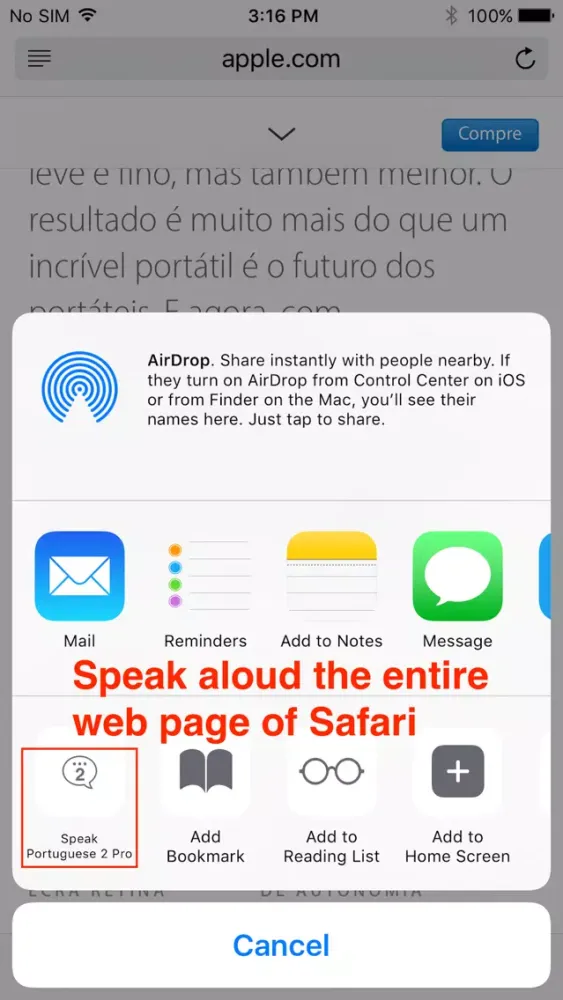 SpeakPortuguese 2 (10 Portuguese TTS) سکرین شاٹس