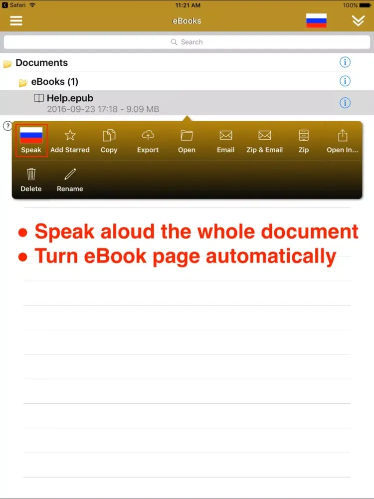 SpeakRussian 2 Pro (6 Russian Text-to-Speech) iPad 应用截图