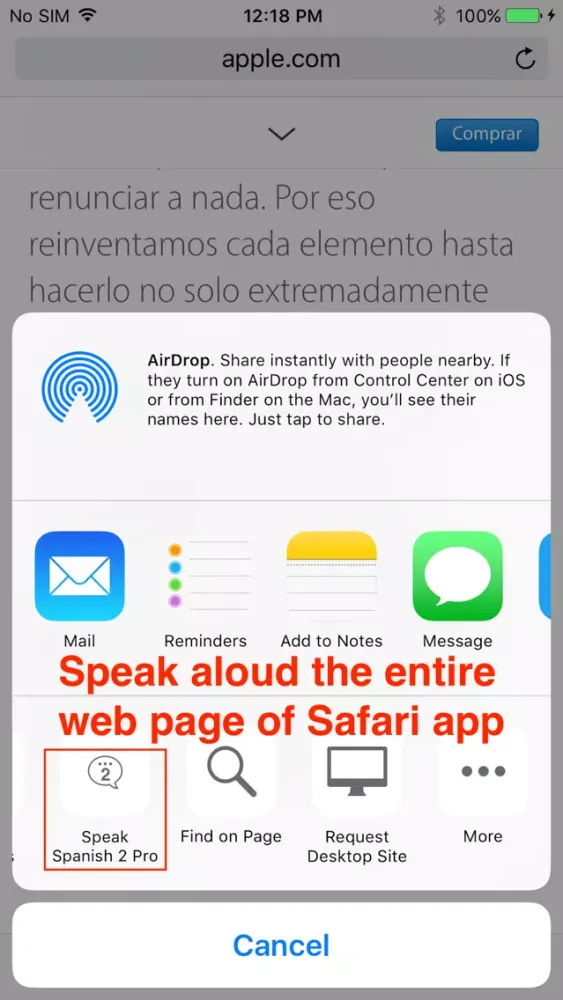 SpeakSpanish 2 (12 Spanish Text-to-Speech) 스크린샷