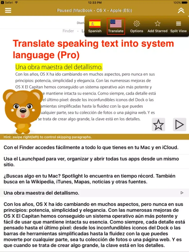 تصاویر SpeakSpanish 2 FREE (12 Spanish Text-to-Speech) iPad 