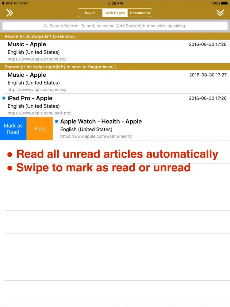 SpeakText 3 Lite iPad  Screenshots
