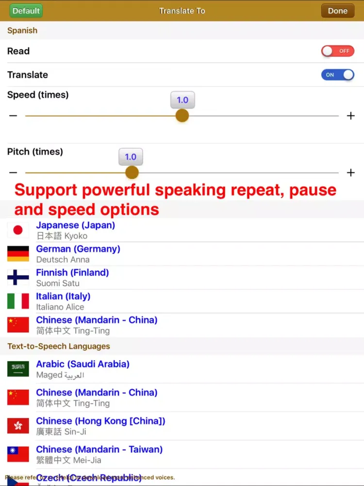 Screenshot di SpeakText Air 2 (Speak 100+ & Translate 50+) iPad 