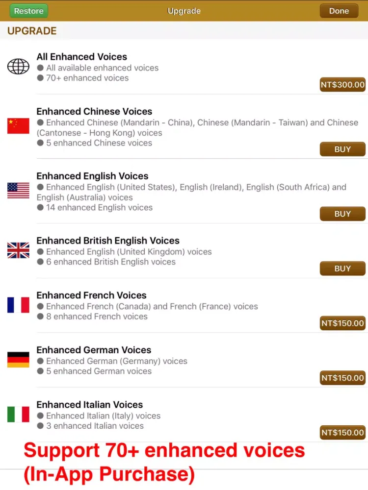 Screenshot di SpeakText Air 2 (Speak 100+ & Translate 50+) iPad 