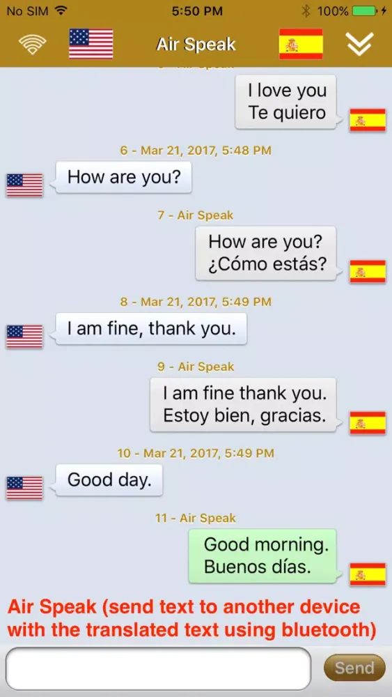 Screenshot di SpeakText Air 2 (Speak 100+ & Translate 50+)