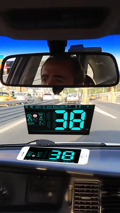 Captures d'écran de Speedometer ..