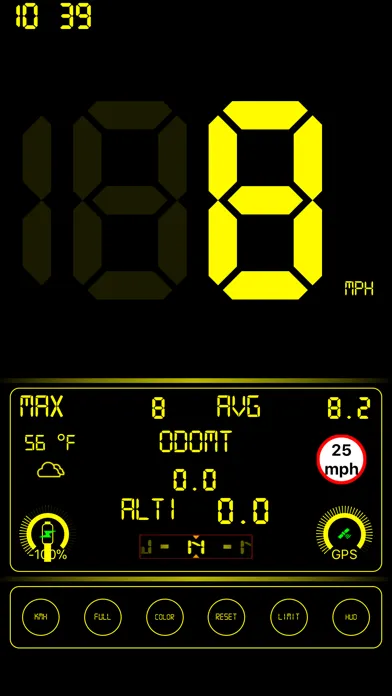 Captures d'écran de Speedometer ..