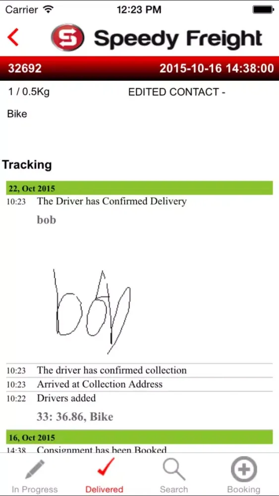 Speedy Freight Tracking 스크린샷
