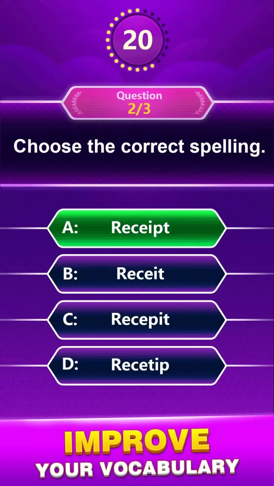 Spelling Quiz Screenshots