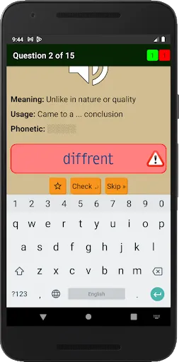 Spelling Master English Words Ekran Görüntüleri