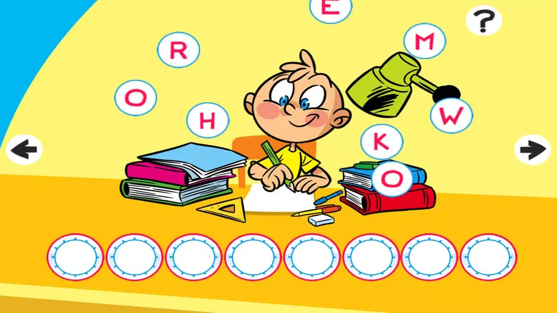 تصاویر ABC Day! Spelling game for children about life at the house
