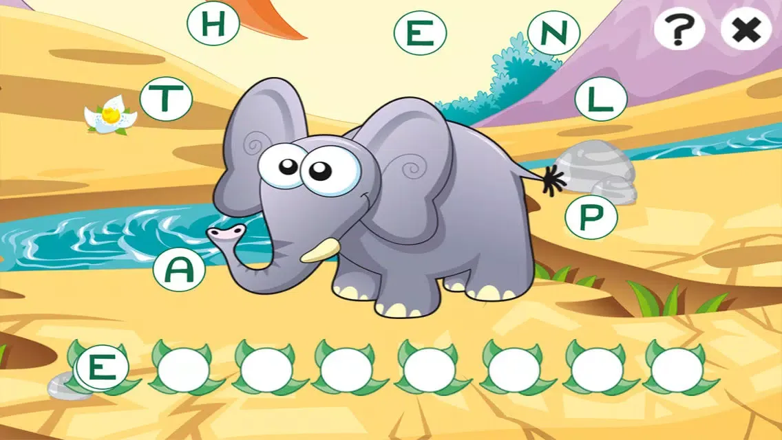 Скриншоты ABC savannah learning games for children: Word spelling with safari animals for kindergarten and pre-school