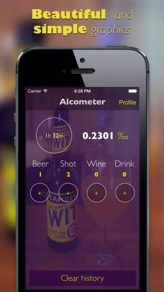 Screenshot di Alcotester Breathalyzer