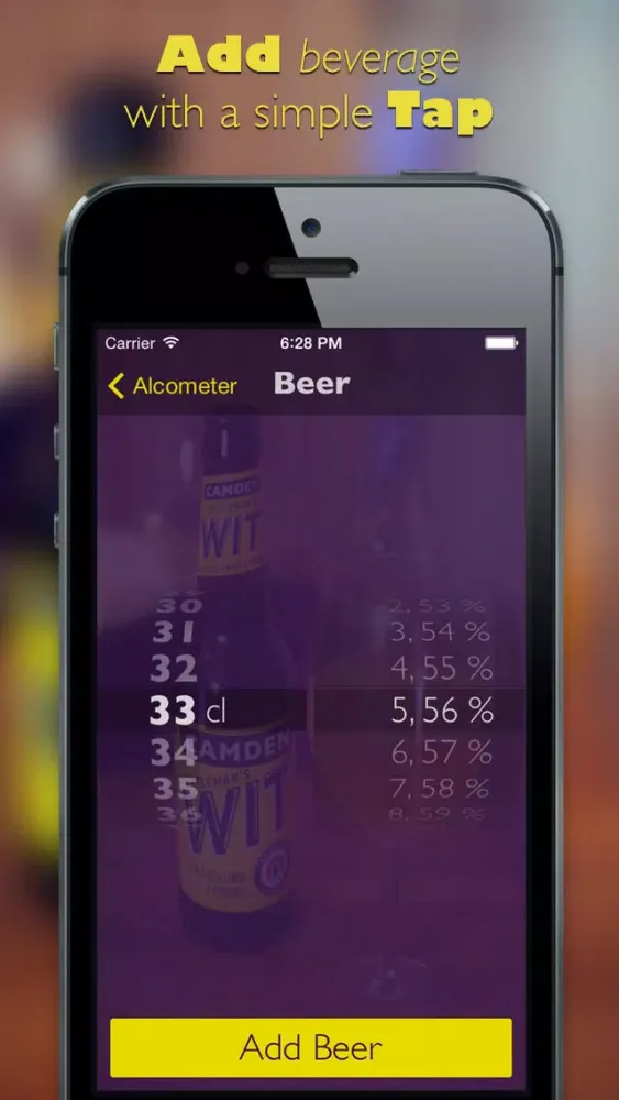 Screenshot di Alcotester Breathalyzer