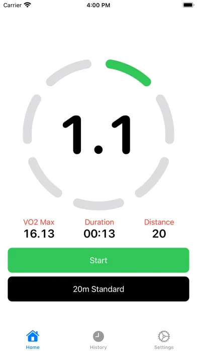 Beep Test Watch Screenshots
