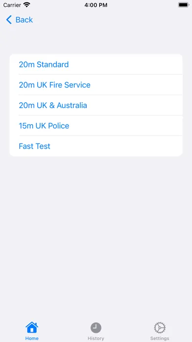 Beep Test Watch Screenshots