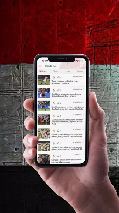 Ảnh chụp màn hình của Notícias do tricolor