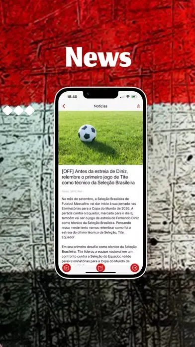 Ảnh chụp màn hình của Notícias do tricolor