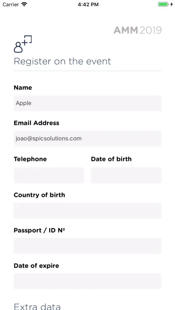 Ảnh chụp màn hình của APP BA Glass AMM