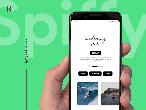 Spiffy kwgt Screenshots