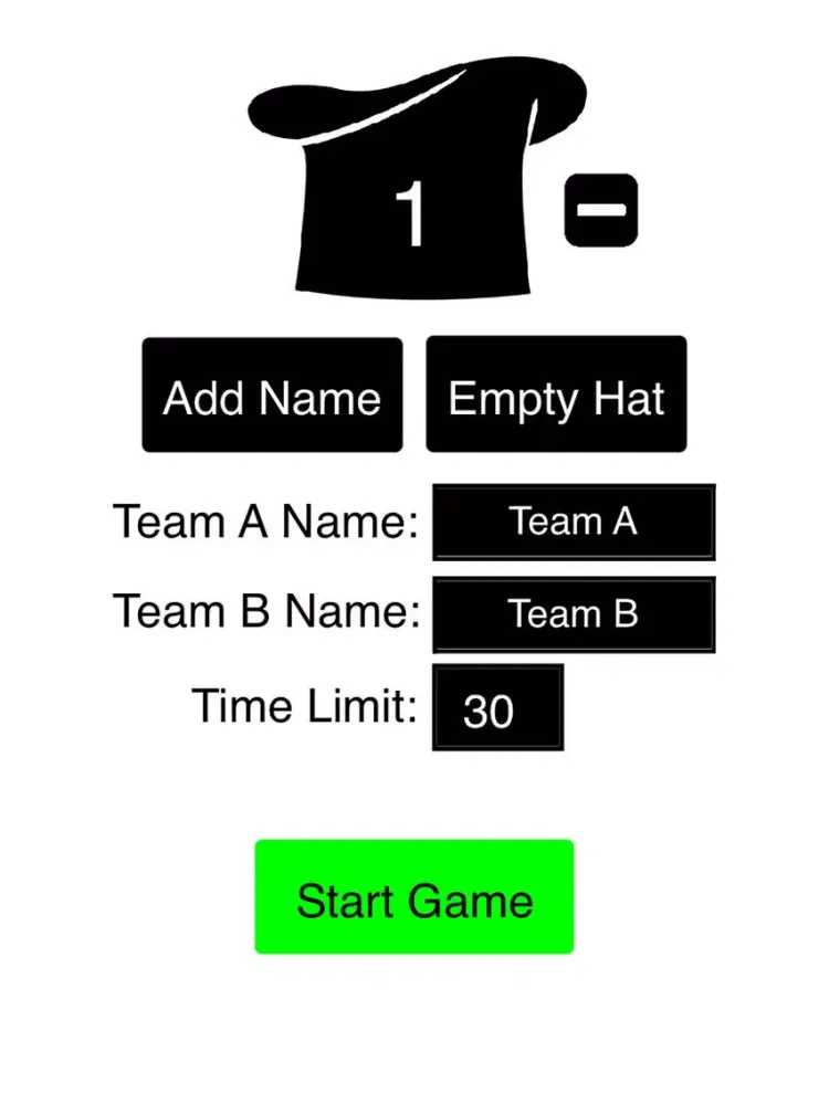 Names In The Hat - Fun Party Game iPad  Ekran Görüntüleri