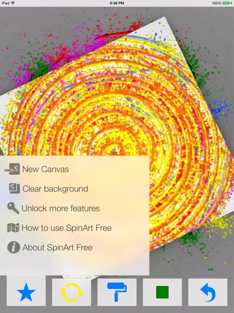 Capturas de tela do SpinArt Free iPad 