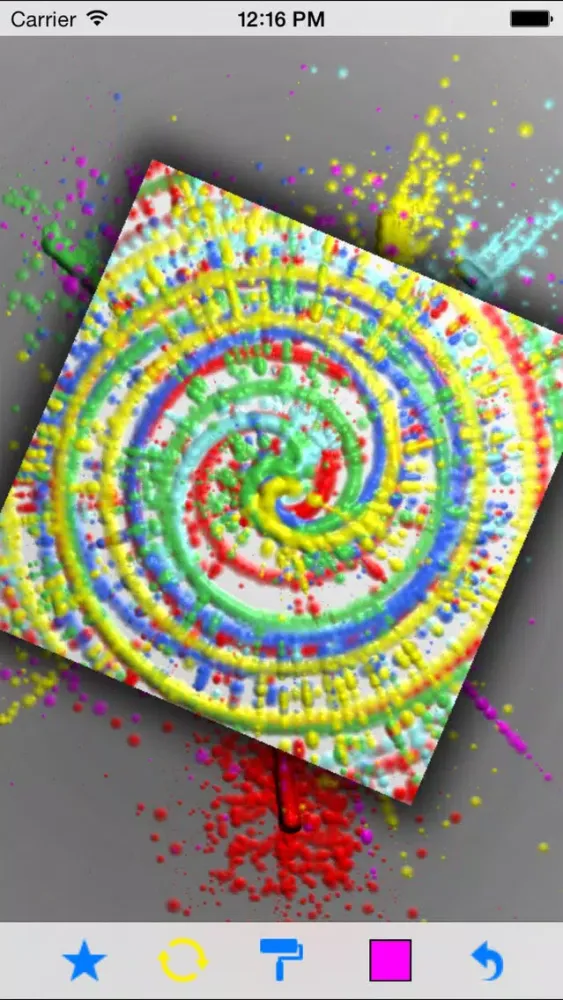 Capturas de tela do SpinArt Free