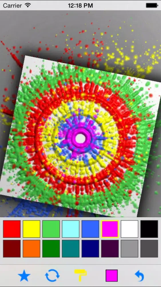 Capturas de tela do SpinArt Free