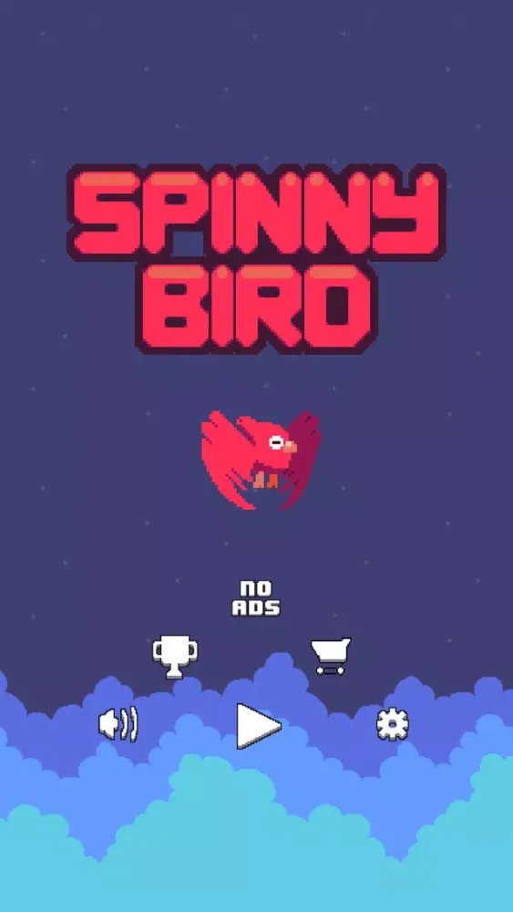 Capturas de tela do Spinny Bird - 1 Button Madness