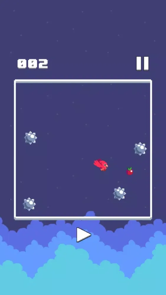 Capturas de tela do Spinny Bird - 1 Button Madness