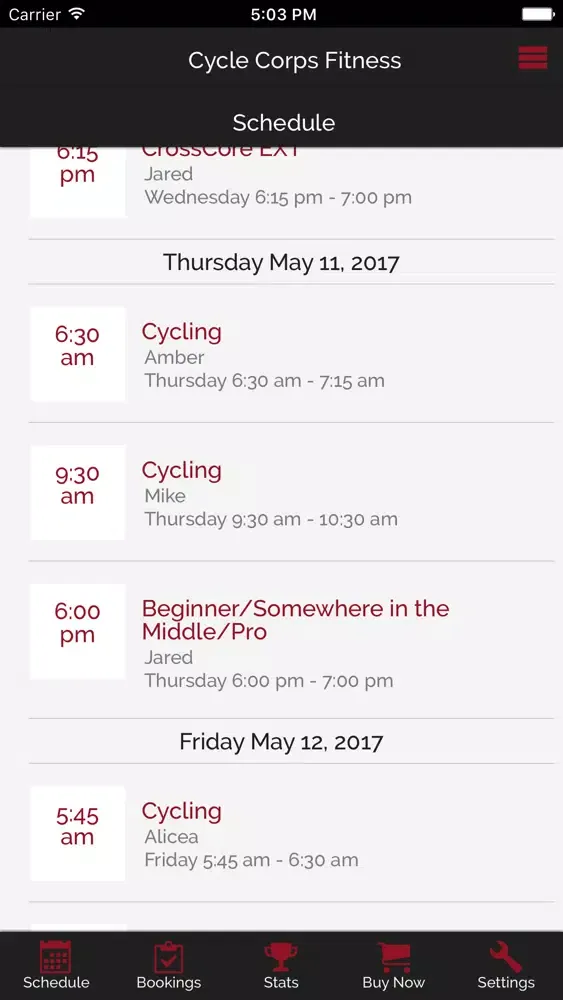 Cycle Corps Fitness应用截图