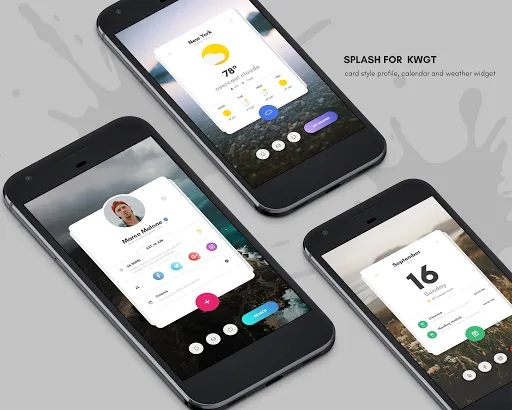 Capturas de tela do Splash for KWGT