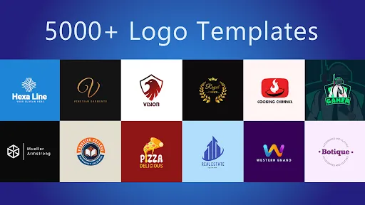 Capturas de tela do Logo maker Design Logo creator
