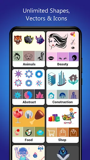 Capturas de tela do Logo maker Design Logo creator