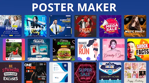 Capturas de tela do Poster Maker & flyer maker app