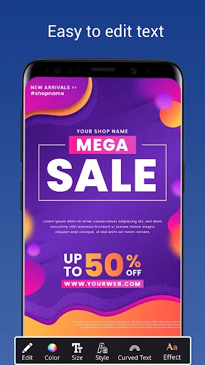 Capturas de tela do Poster Maker & flyer maker app